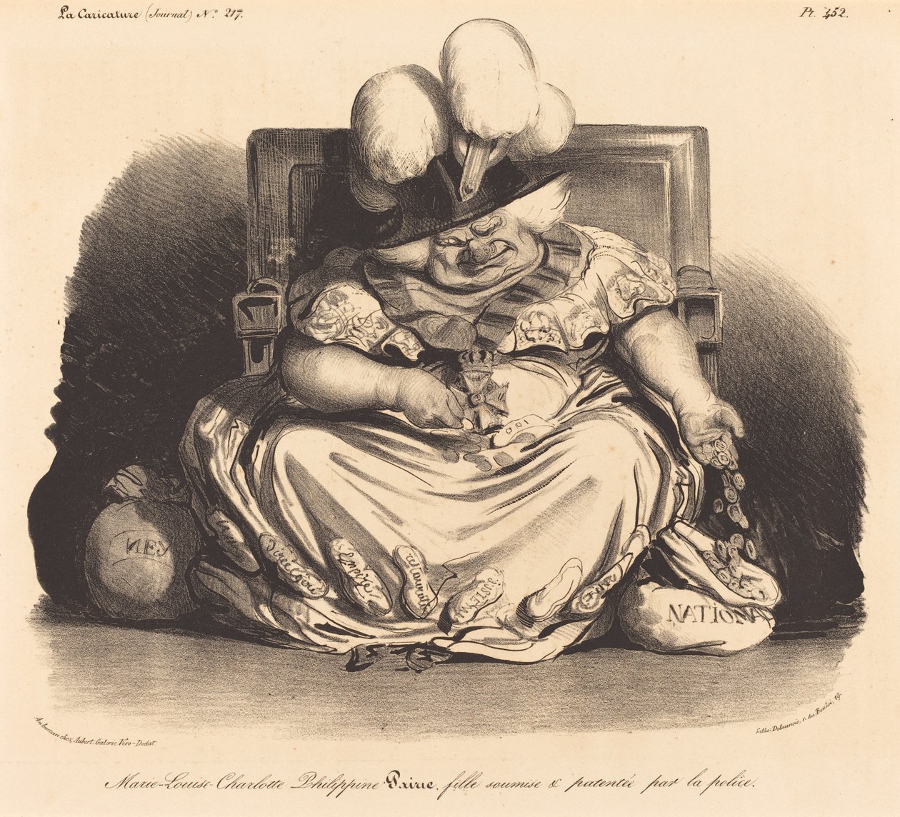 Marie-Louise-Charlotte-Philippinepairie af Honoré Daumier