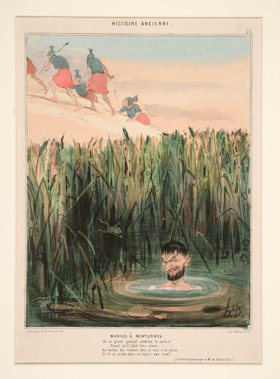Marius ved Minturnae. Beundre denne store generals ondskab af Honoré Daumier