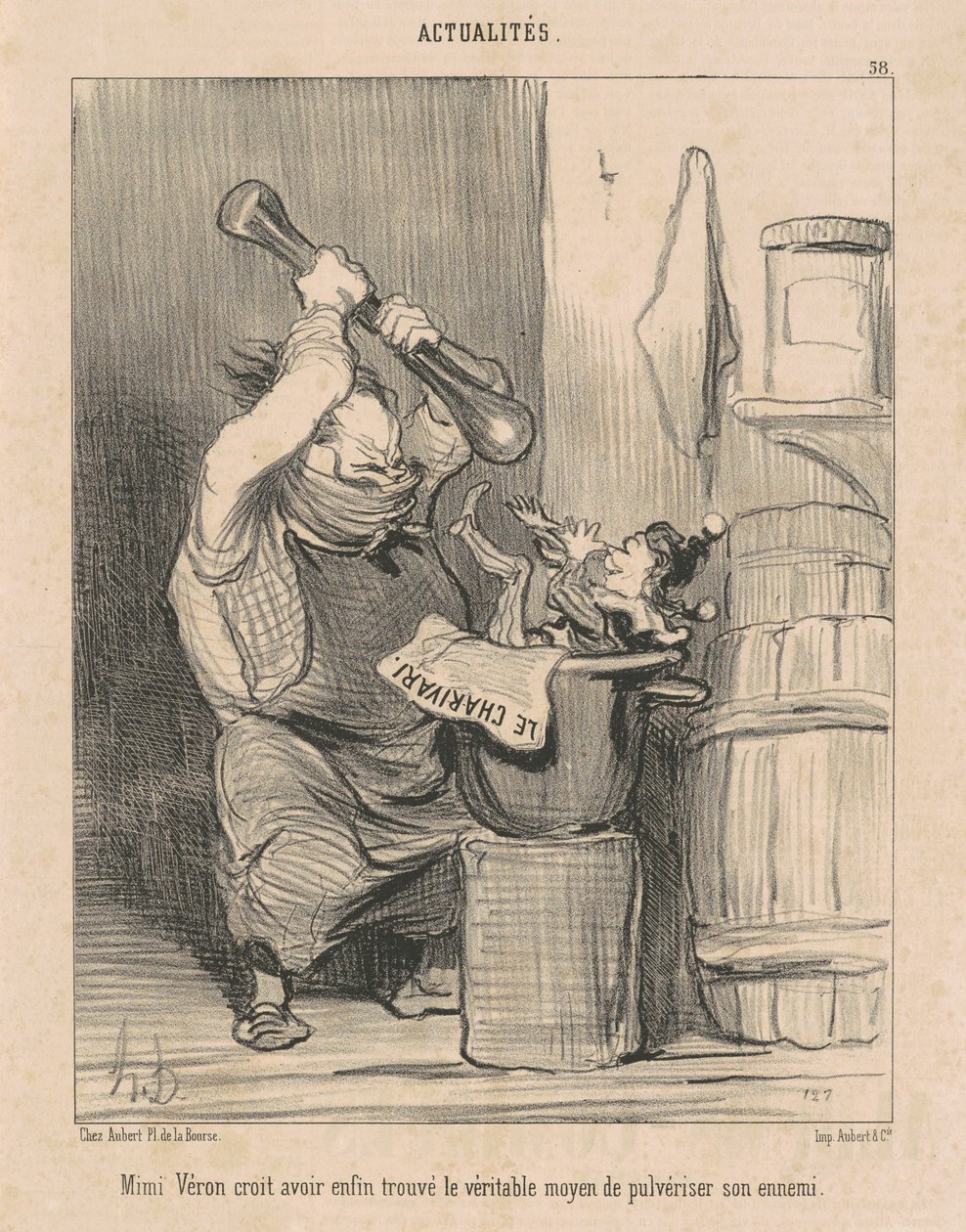 Mimi Vèron mener, hun har ... fundet ... af Honoré Daumier