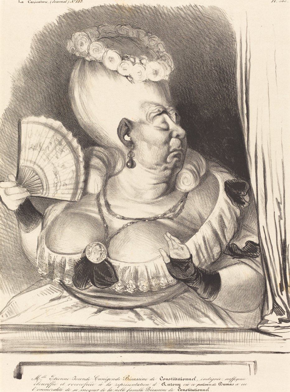 Fru Etienne-Goconde-Cunégonde-Bécassine af Honoré Daumier