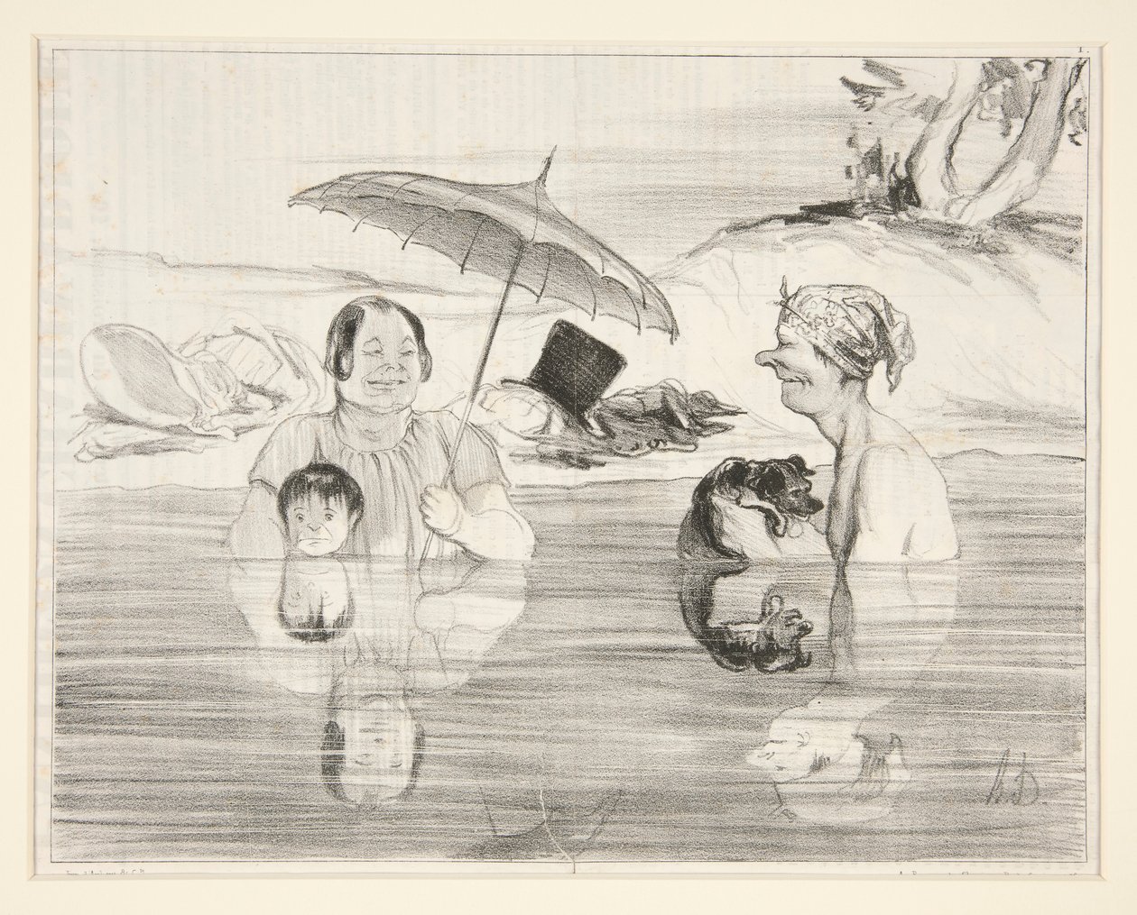 Fru Greluche: Åh Gustave, hvad af Honoré Daumier
