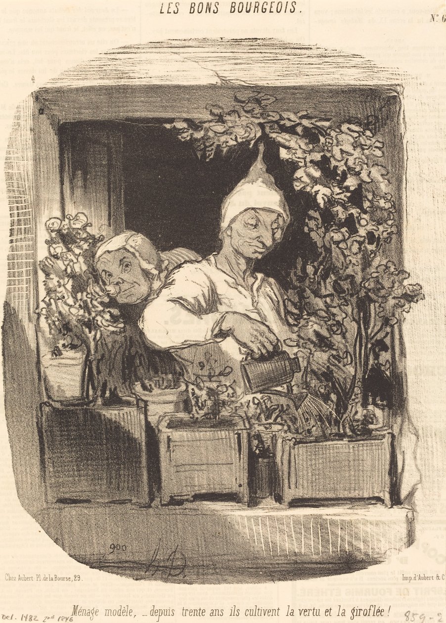 Husstandsmodel... af Honoré Daumier