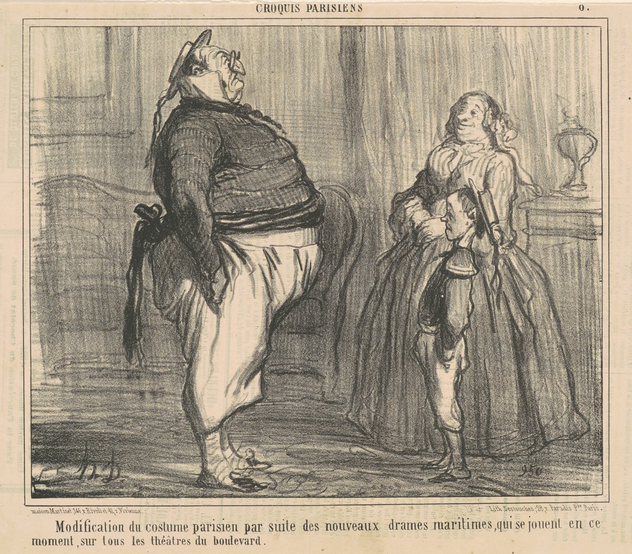Ændring af det parisiske kostume ... af Honoré Daumier