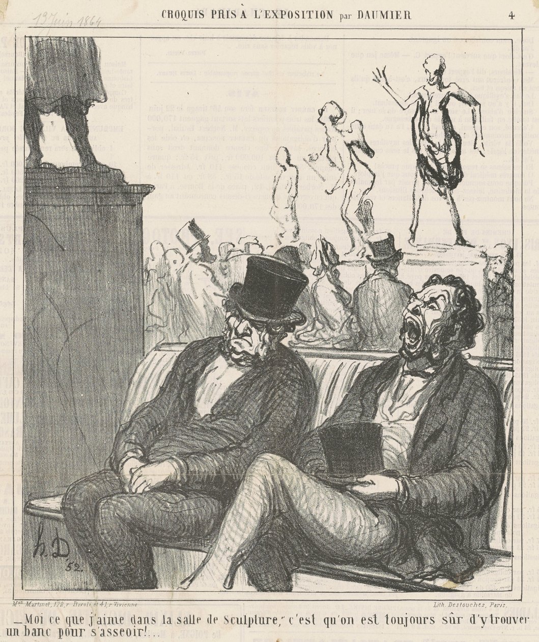 Mig, hvad jeg kan lide i skulpturrummet... af Honoré Daumier
