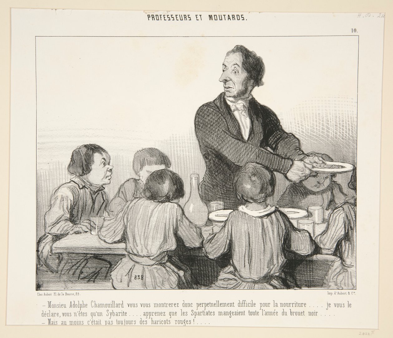Monsieur Adolphe Chamouillard, du vil derfor vise dig. #10 af lærere og hummere af Honoré Daumier