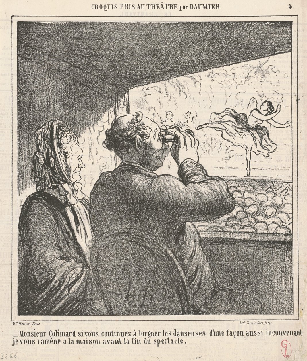 Mr. Colimard hvis du fortsætter... af Honoré Daumier