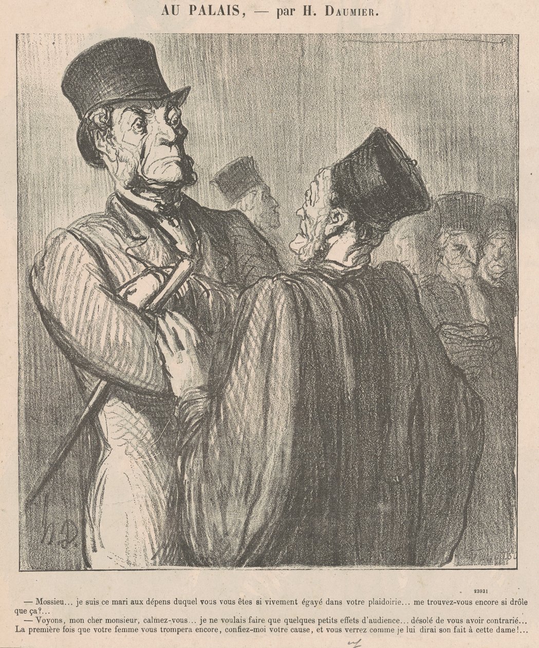 Mossieu ... jeg er den mand på hvis bekostning af Honoré Daumier