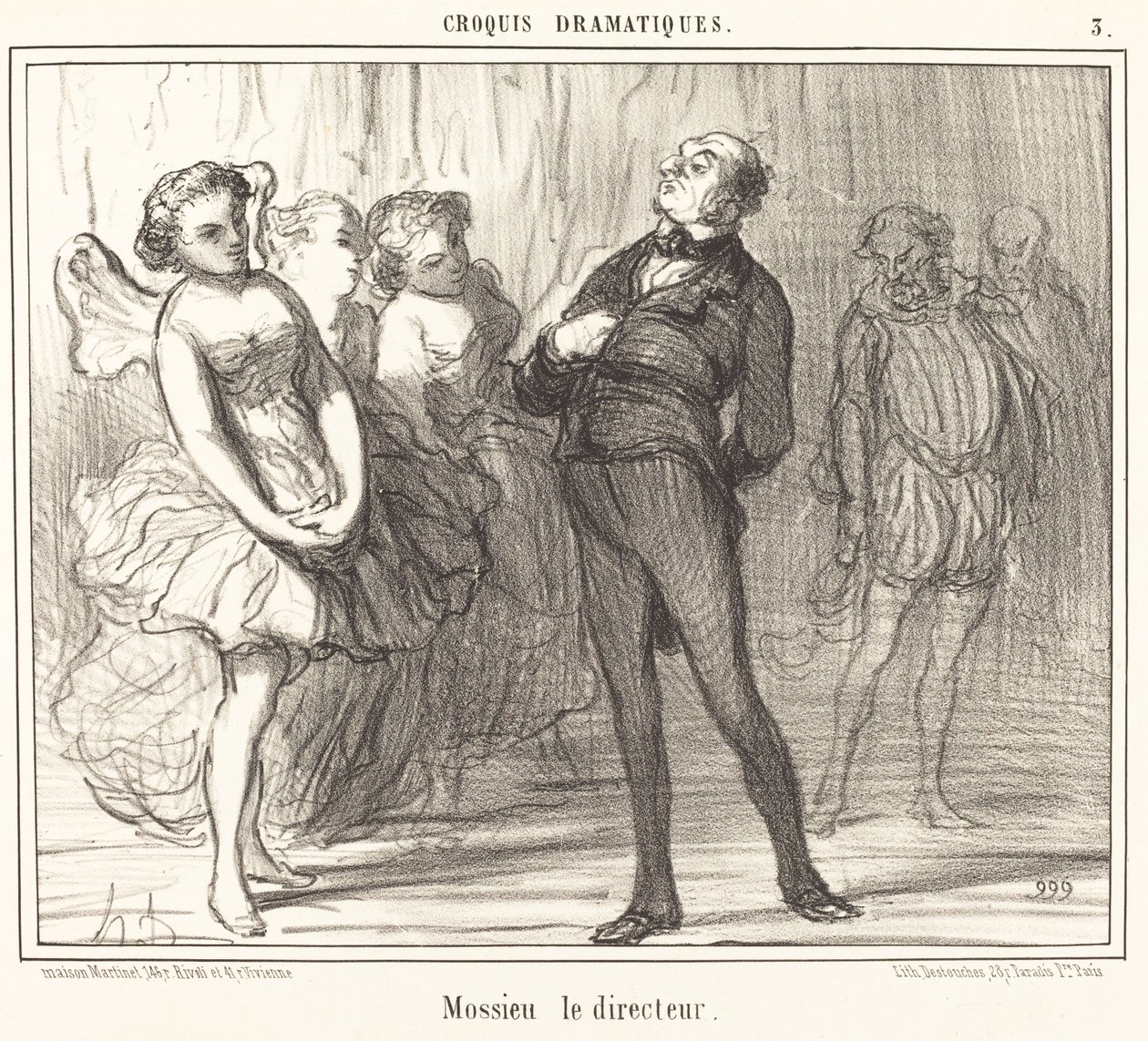 Instruktøren Mossie af Honoré Daumier