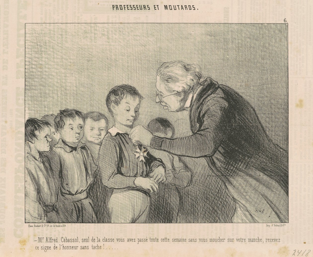 Hr. Alfred Cabassol ... modtage dette ærestegn ... af Honoré Daumier