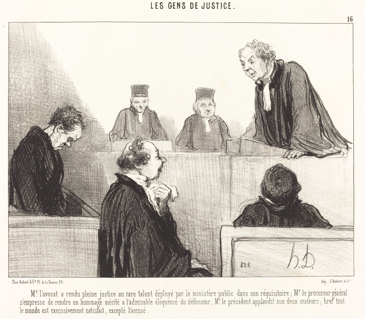 Mr. Advokat har ydet fuld retfærdighed... af Honoré Daumier