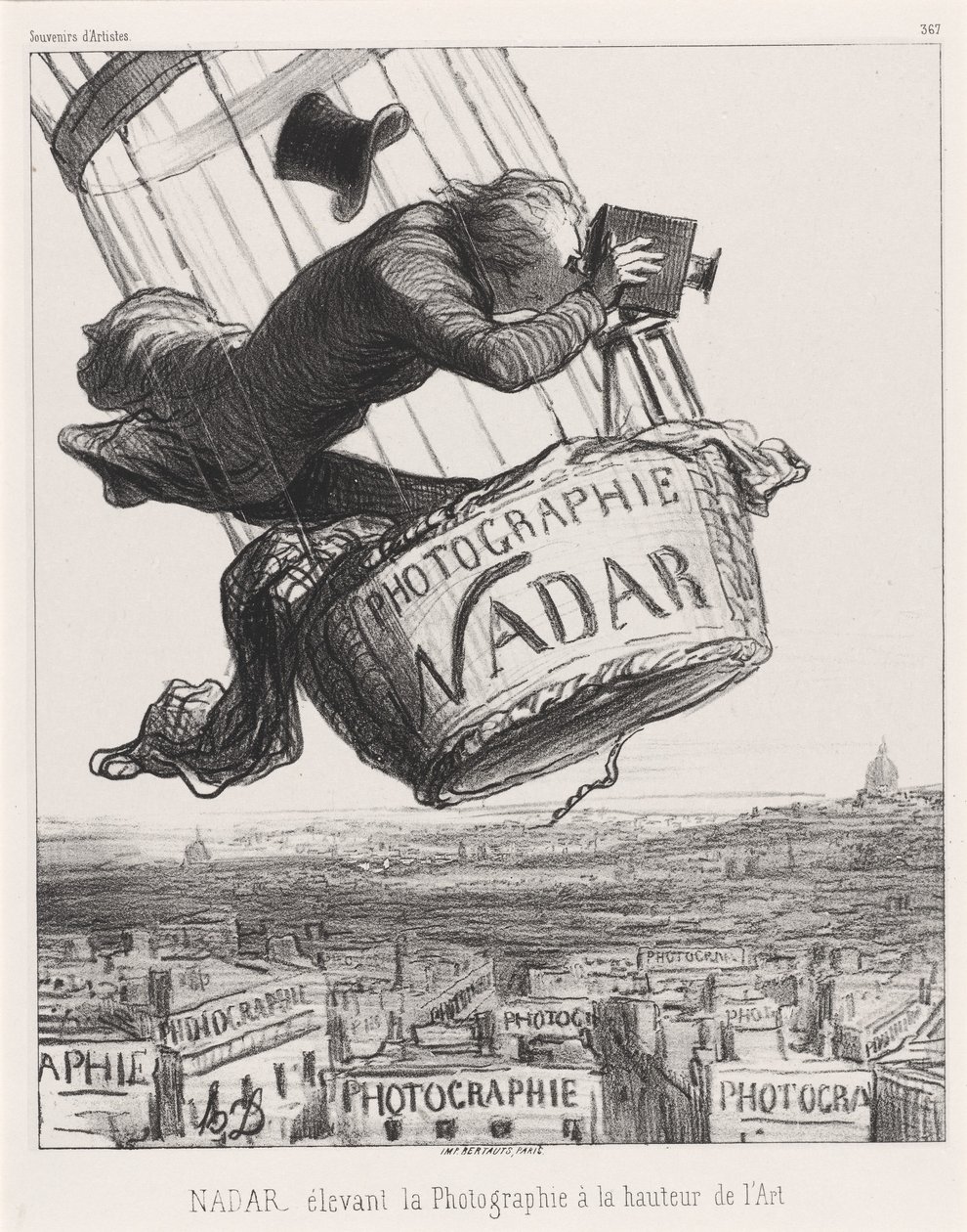 Nadar løfter fotografi til kunstens højde af Honoré Daumier