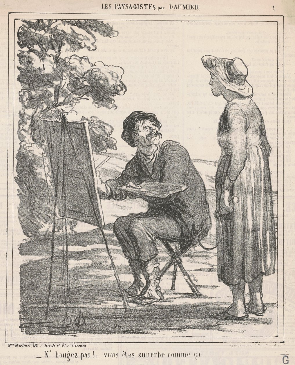 Bevæg dig ikke! ... af Honoré Daumier