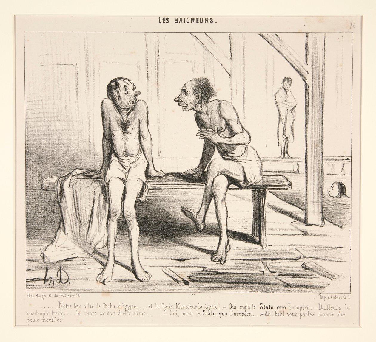 Vores gode allierede Pacha d af Honoré Daumier
