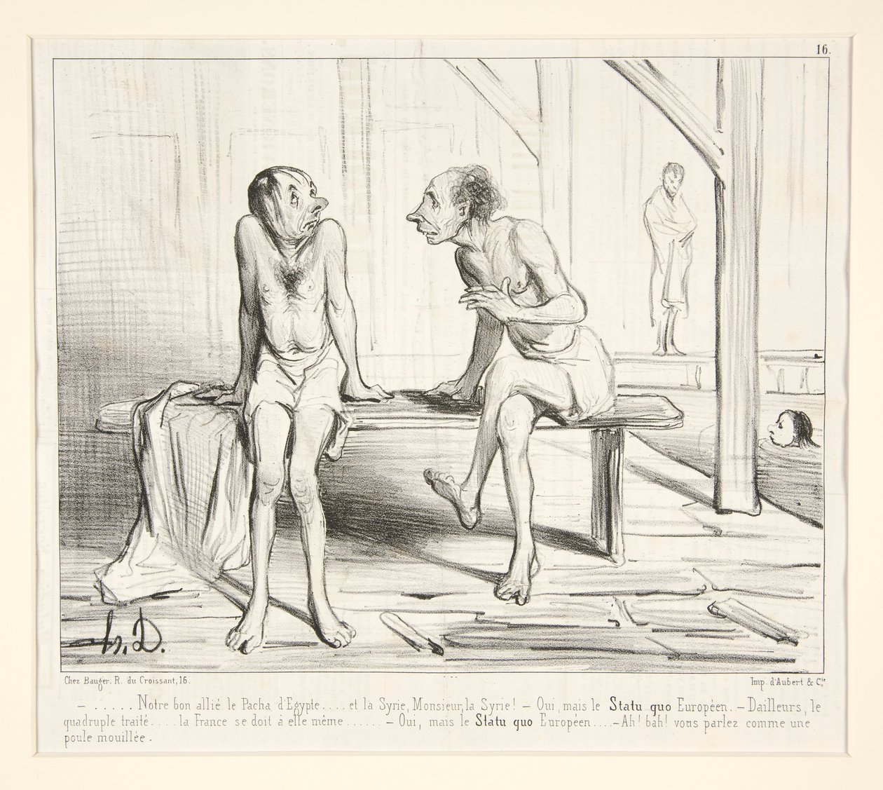 Vores gode allierede Pacha d af Honoré Daumier