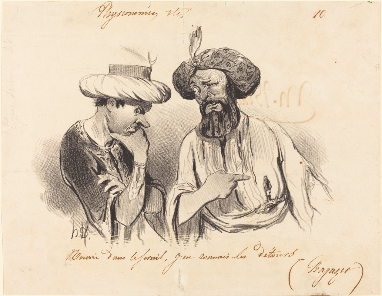 Fodret i serai... af Honoré Daumier