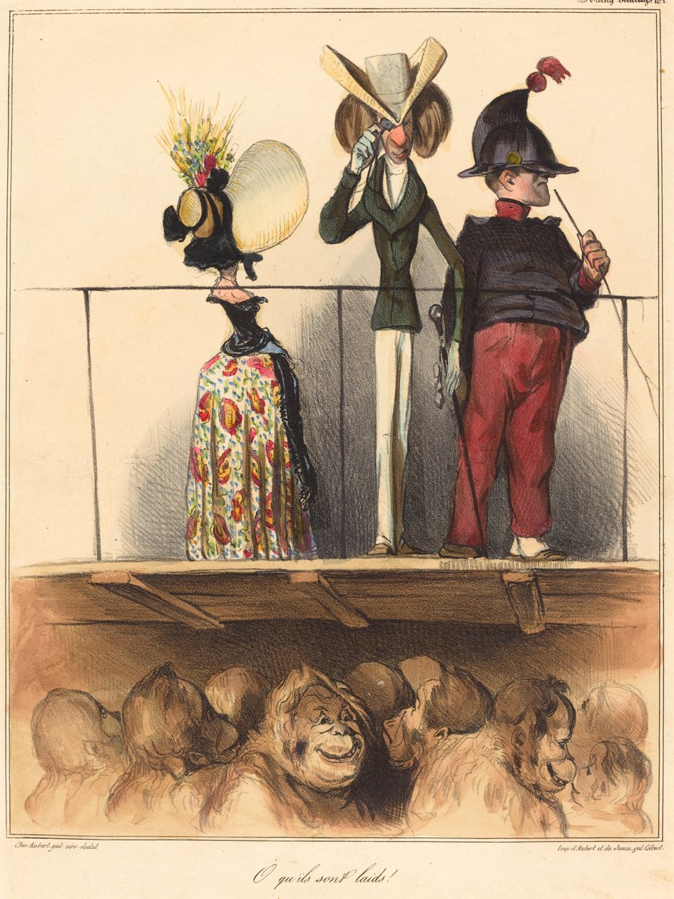 Åh hvor er de grimme! af Honoré Daumier