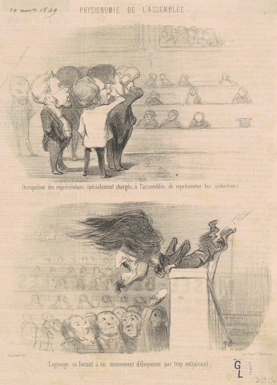 Besættelse af repræsentanter... af Honoré Daumier
