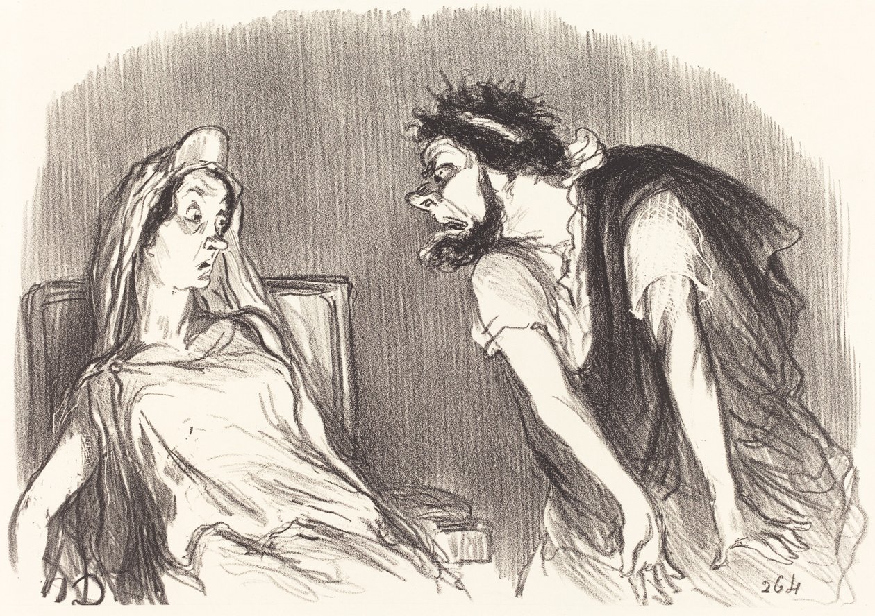 Ødipe af Honoré Daumier