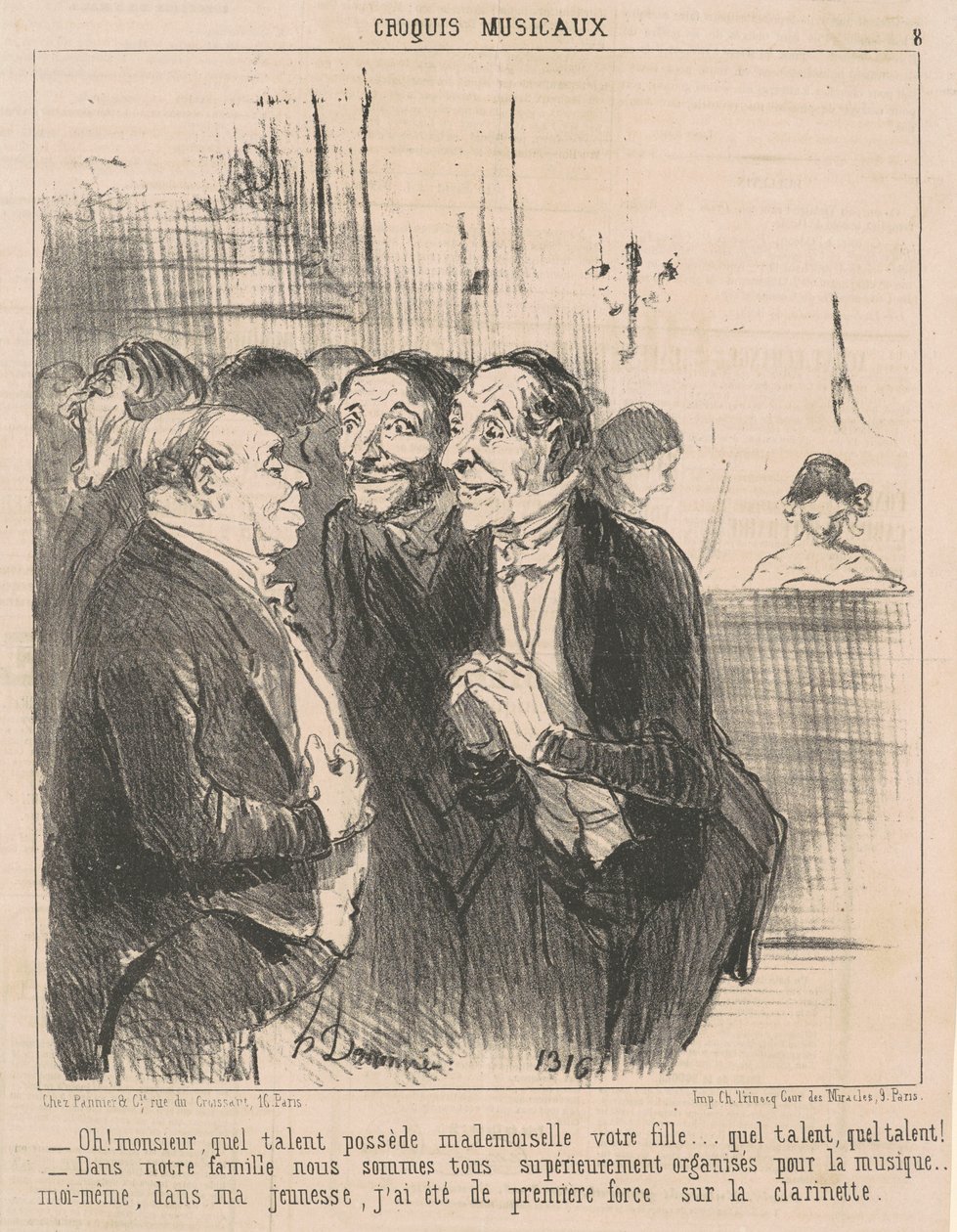 Åh! Sir, hvilket talent har... af Honoré Daumier