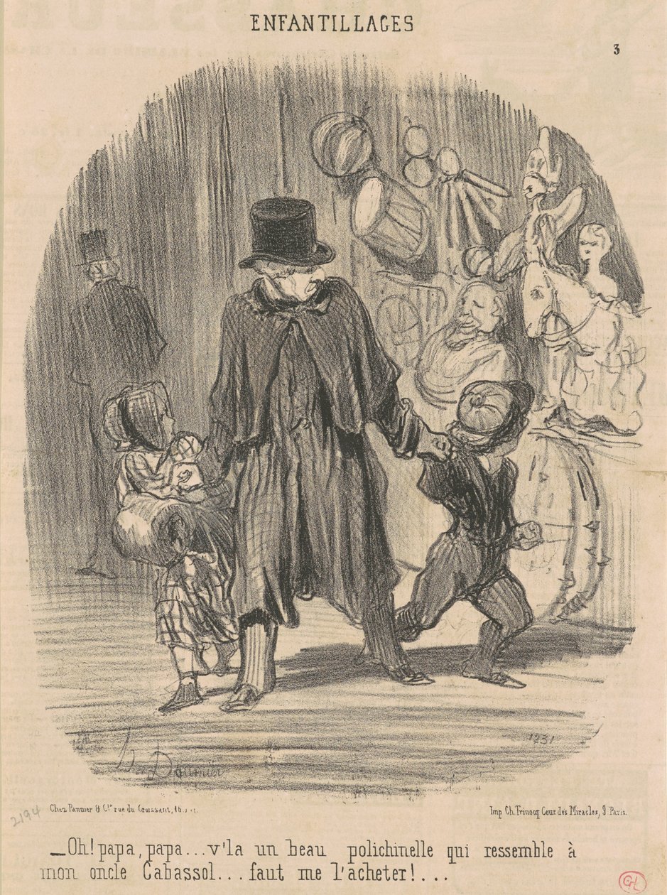 Åh! Far, far... her er en smuk... af Honoré Daumier