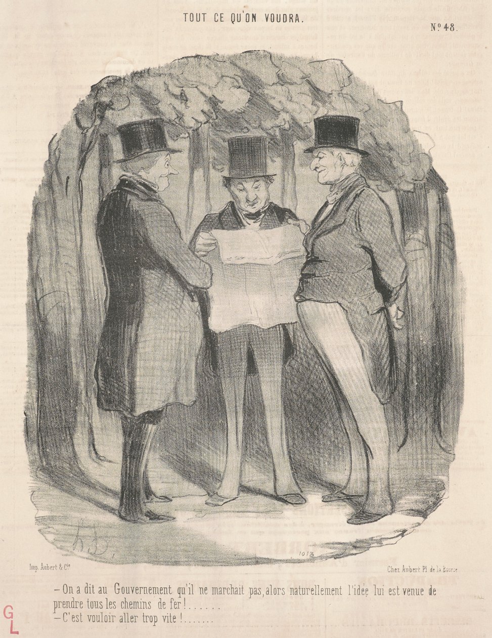 Regeringen fik at vide, at det ikke virkede... af Honoré Daumier