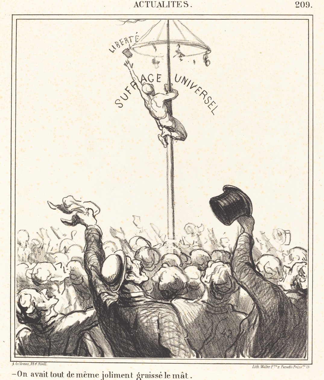 Vi havde...pænt smurt masten af Honoré Daumier