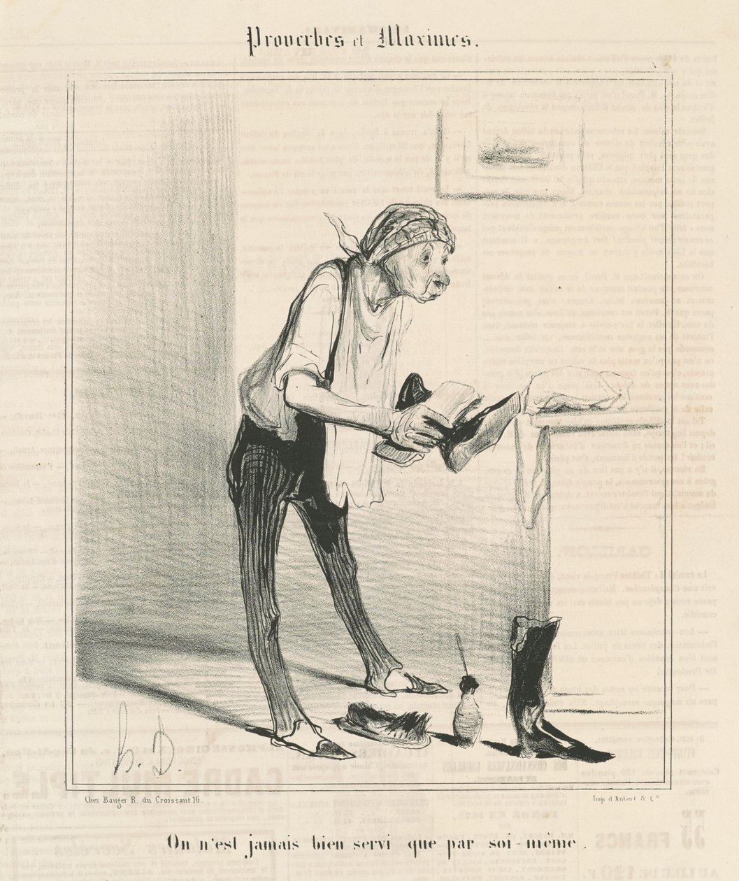 Vi er aldrig godt tjent undtagen af ​​os selv af Honoré Daumier