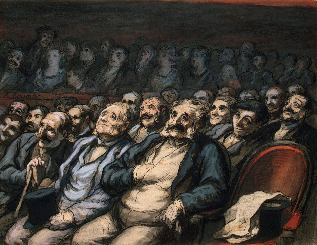Orkestersæde, 1856-1858. af Honoré Daumier