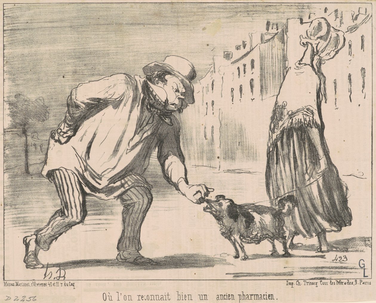 Hvor vi genkender ... en tidligere farmaceut af Honoré Daumier
