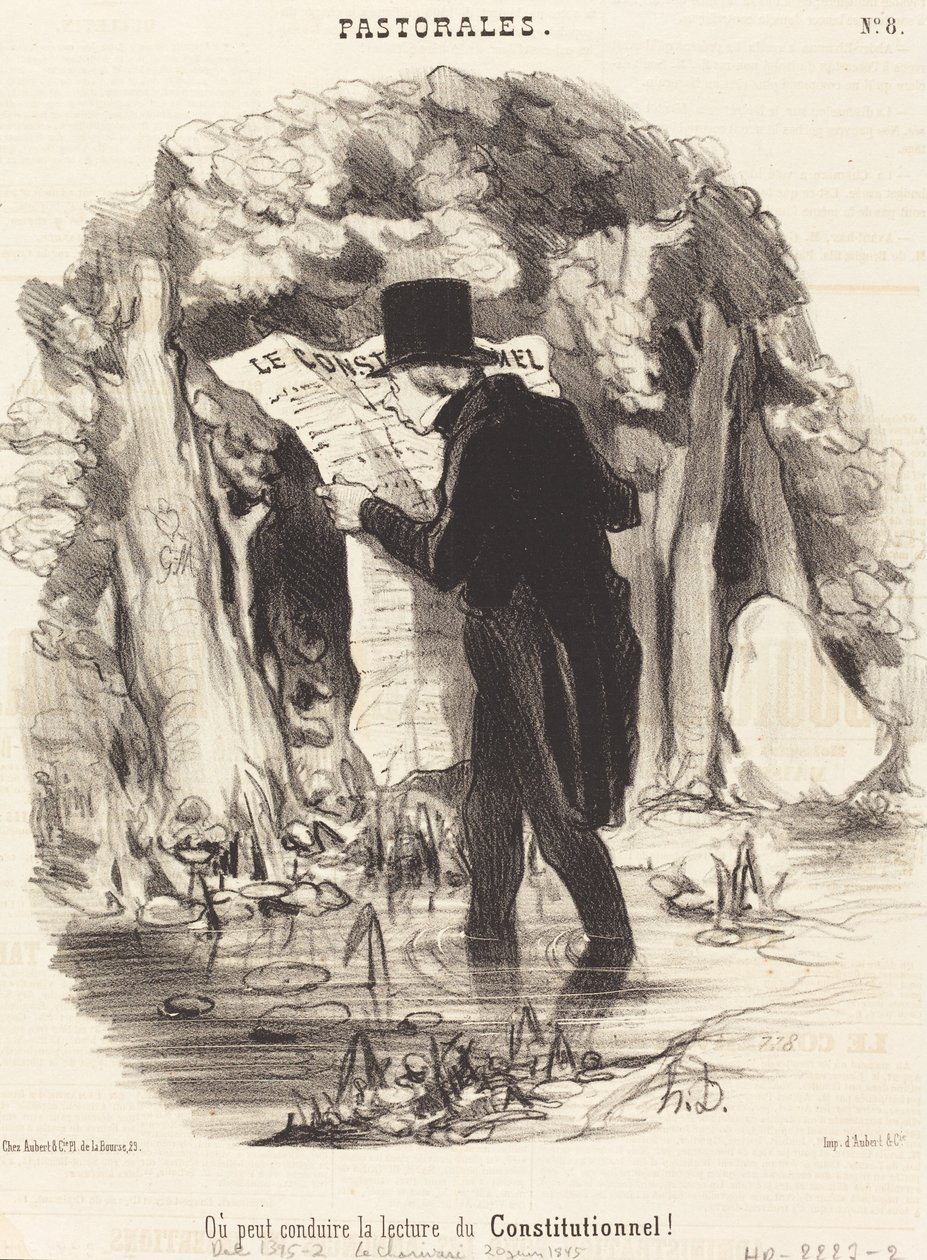 Eller kan lede læsningen af ​​grundloven! af Honoré Daumier