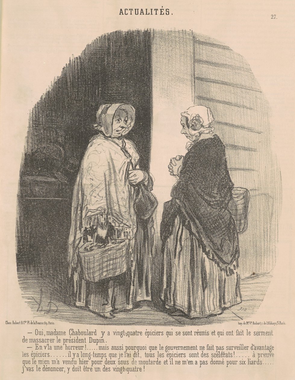 Ja, fru Chaboulard... af Honoré Daumier
