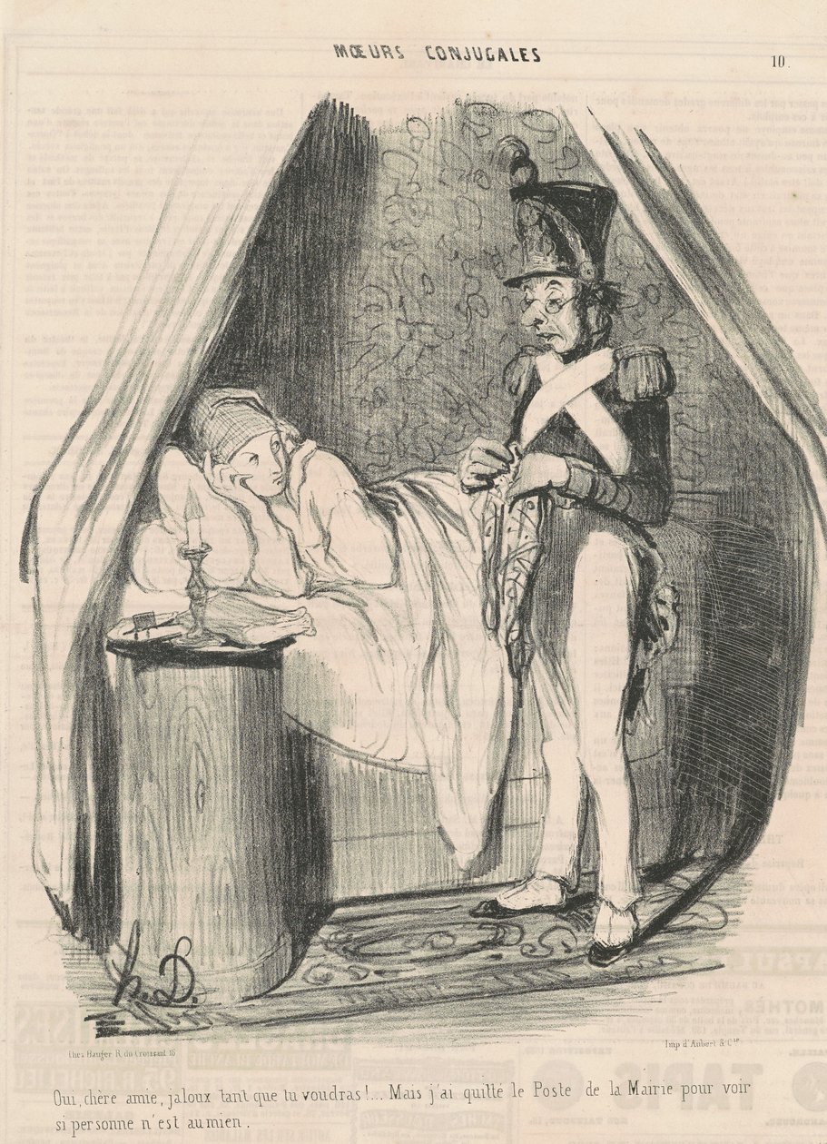 Ja, kære ven, jaloux så meget du vil!... af Honoré Daumier