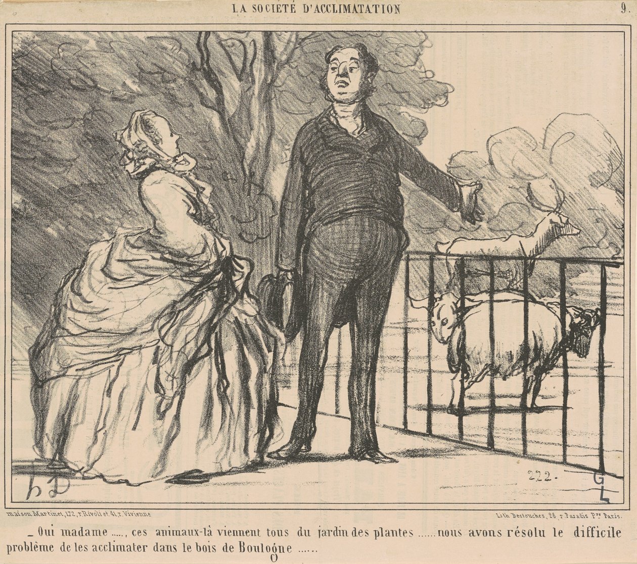 Ja frue... de dyr... af Honoré Daumier