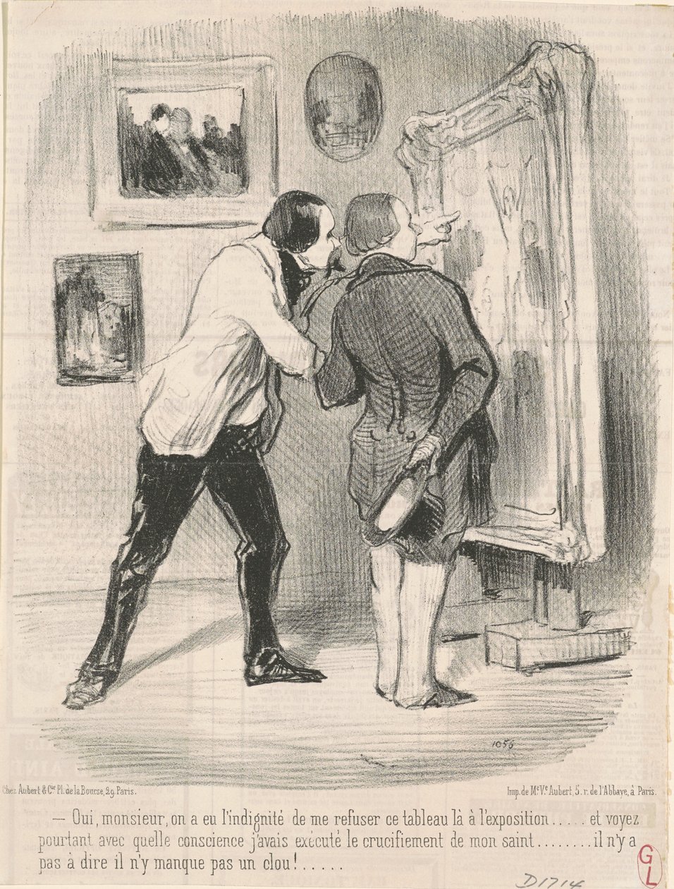 Ja... de havde den indignitet at nægte mig dette maleri... af Honoré Daumier