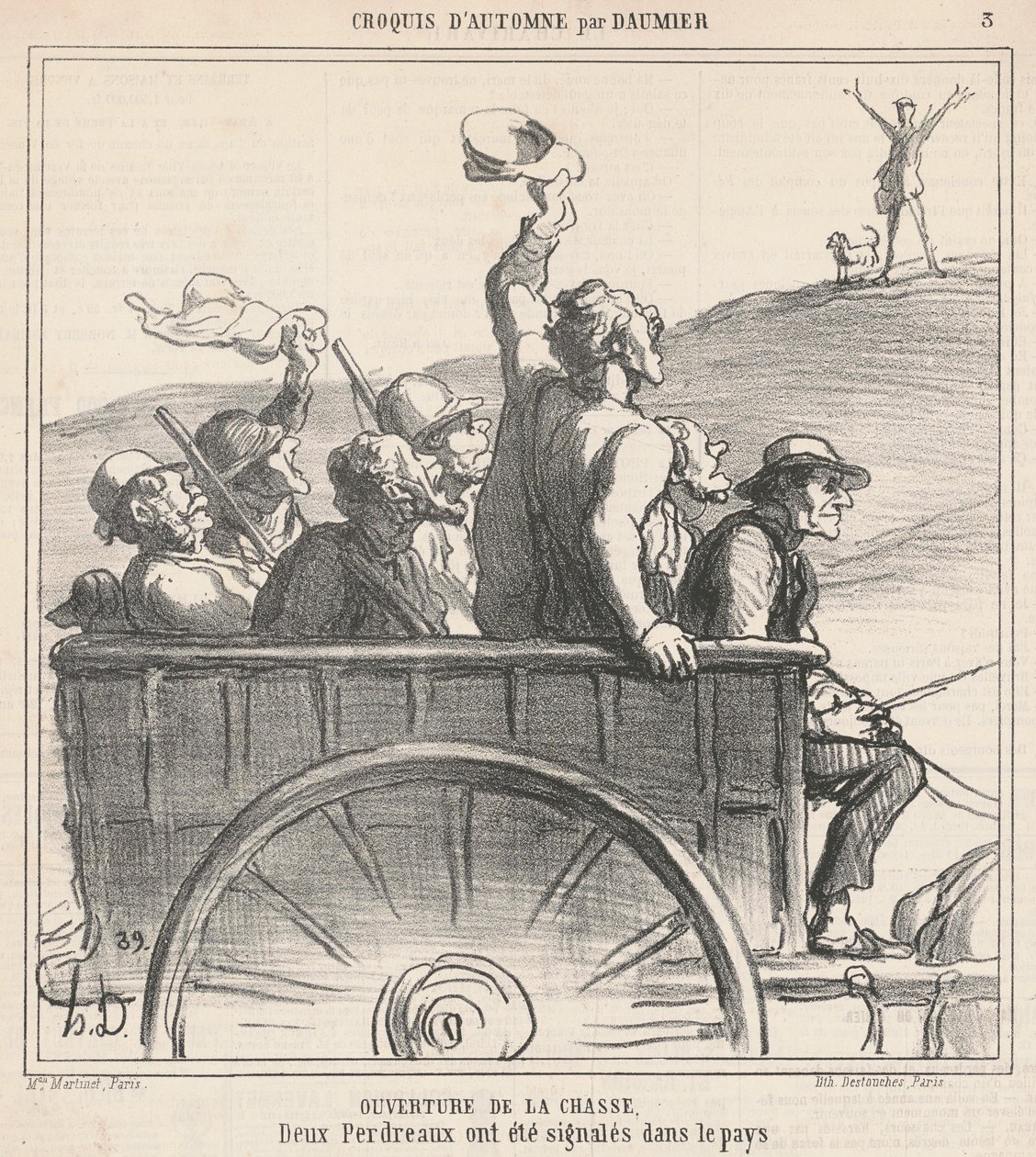 Åbning af jagten af Honoré Daumier