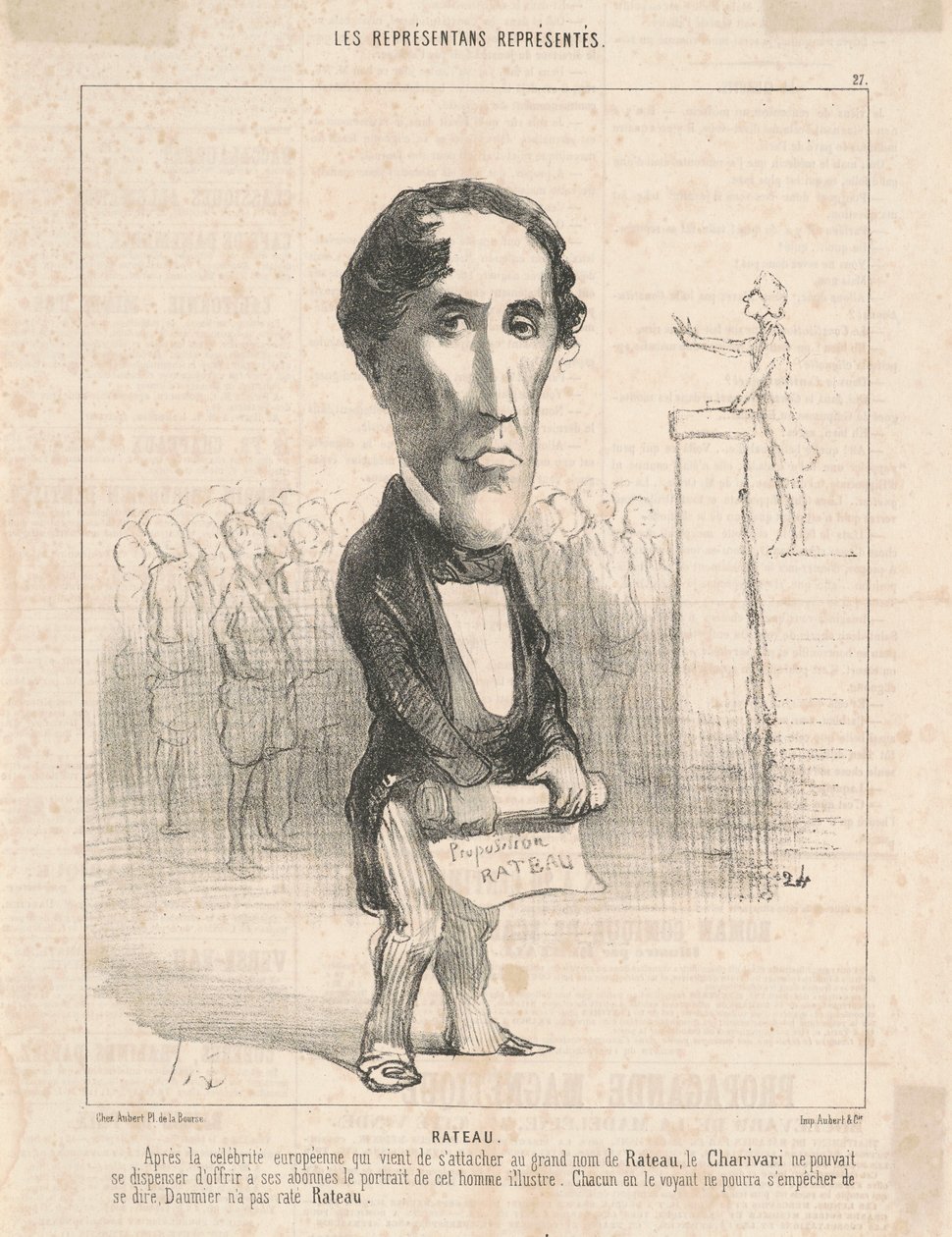 P. Lamotte Rateau af Honoré Daumier