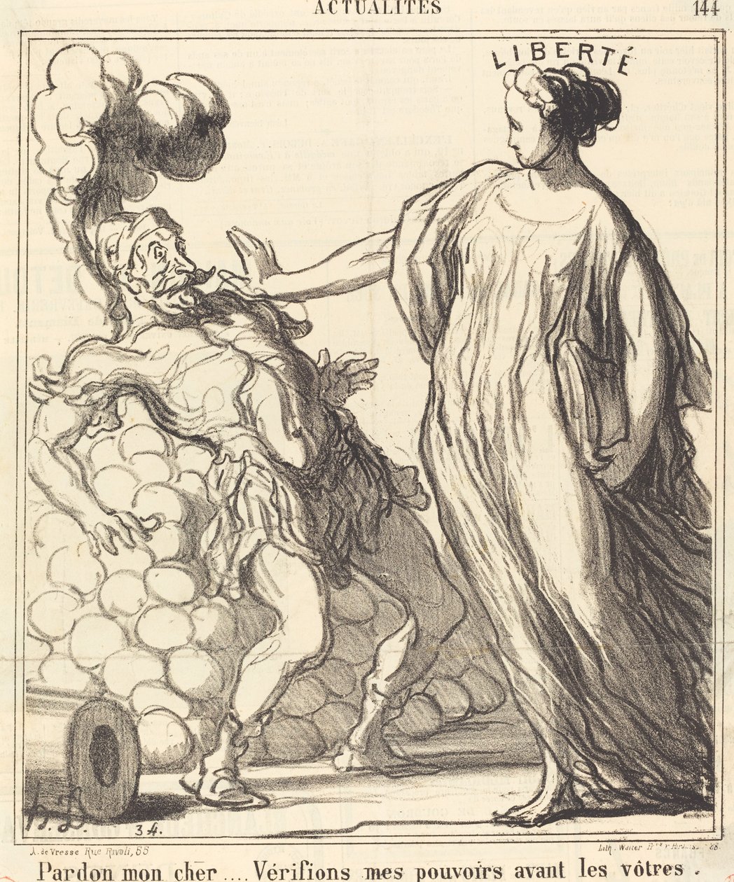 Undskyld min kære... af Honoré Daumier