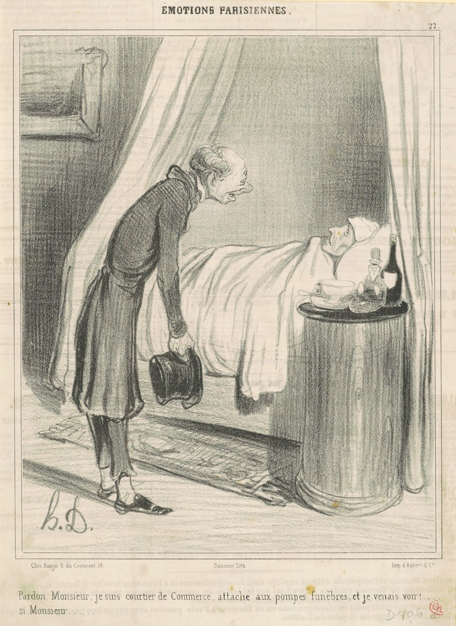 Undskyld...jeg er handelsmægler... af Honoré Daumier
