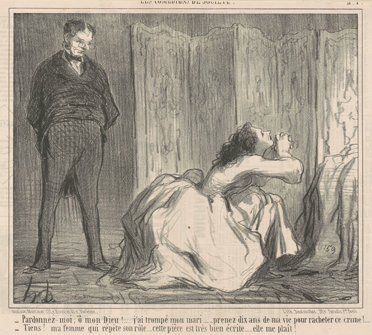Tilgiv mig, åh min gud! ... af Honoré Daumier