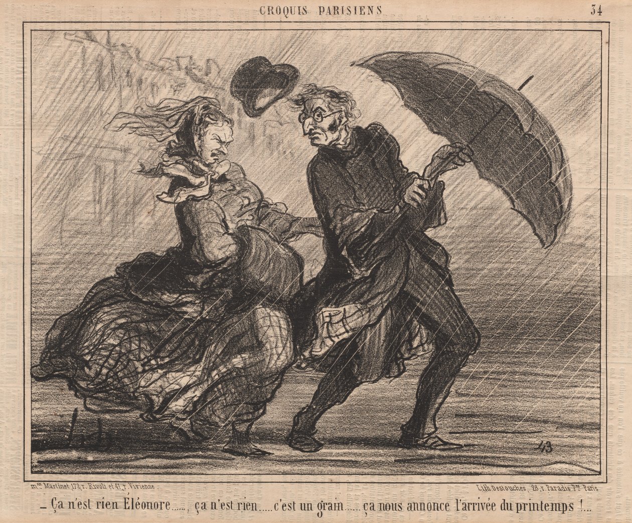 Parisiske skitser: Det er ikke noget Eleanor af Honoré Daumier