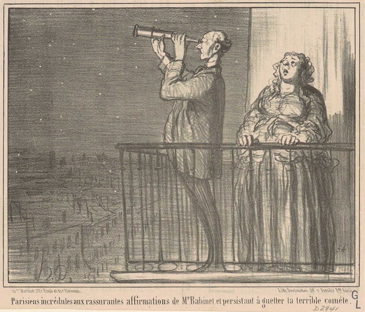 Utrolige parisere... af Honoré Daumier