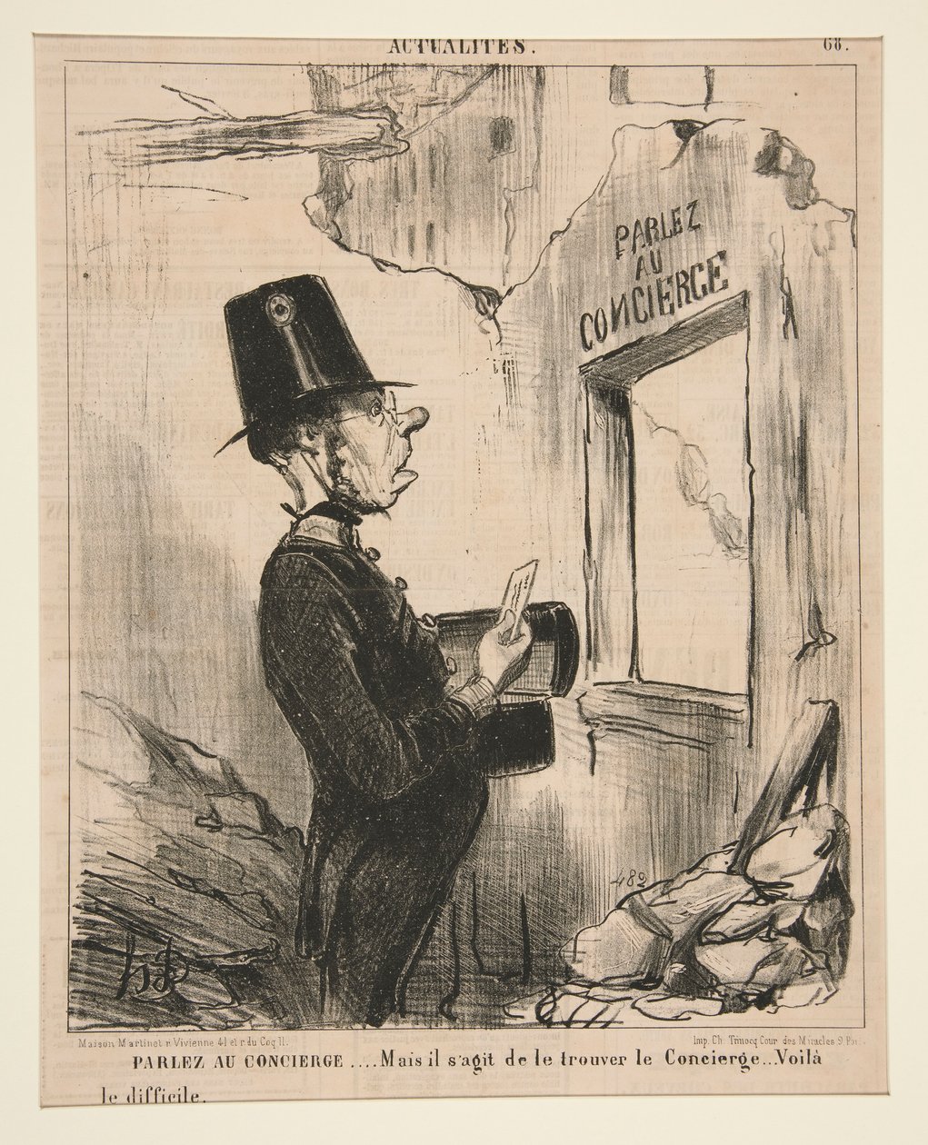 Tal med pedellen af Honoré Daumier