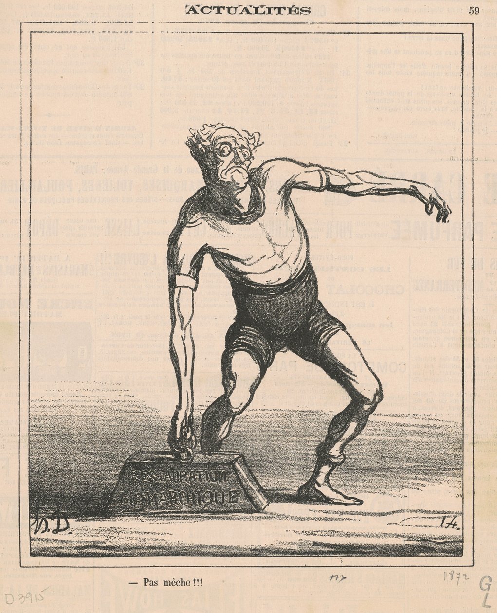 Ingen væge!!! af Honoré Daumier