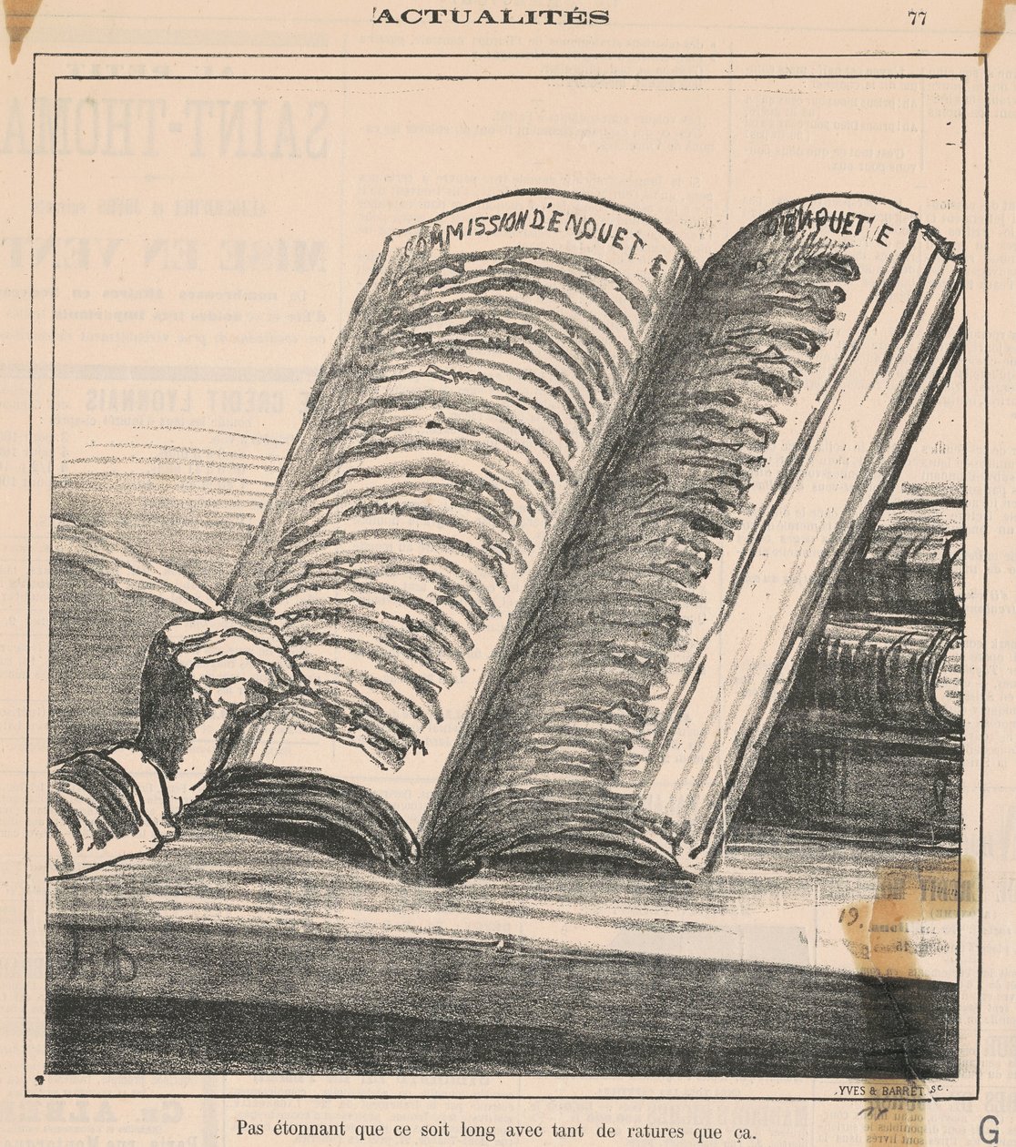 Ikke underligt at det er langt... af Honoré Daumier