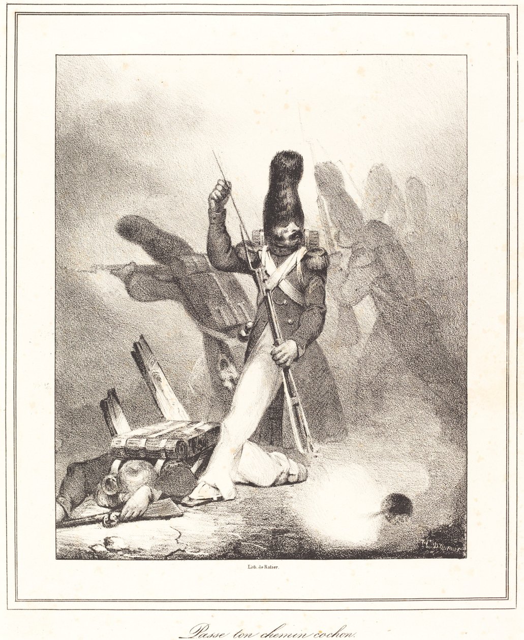 Fortsæt din vej, gris af Honoré Daumier