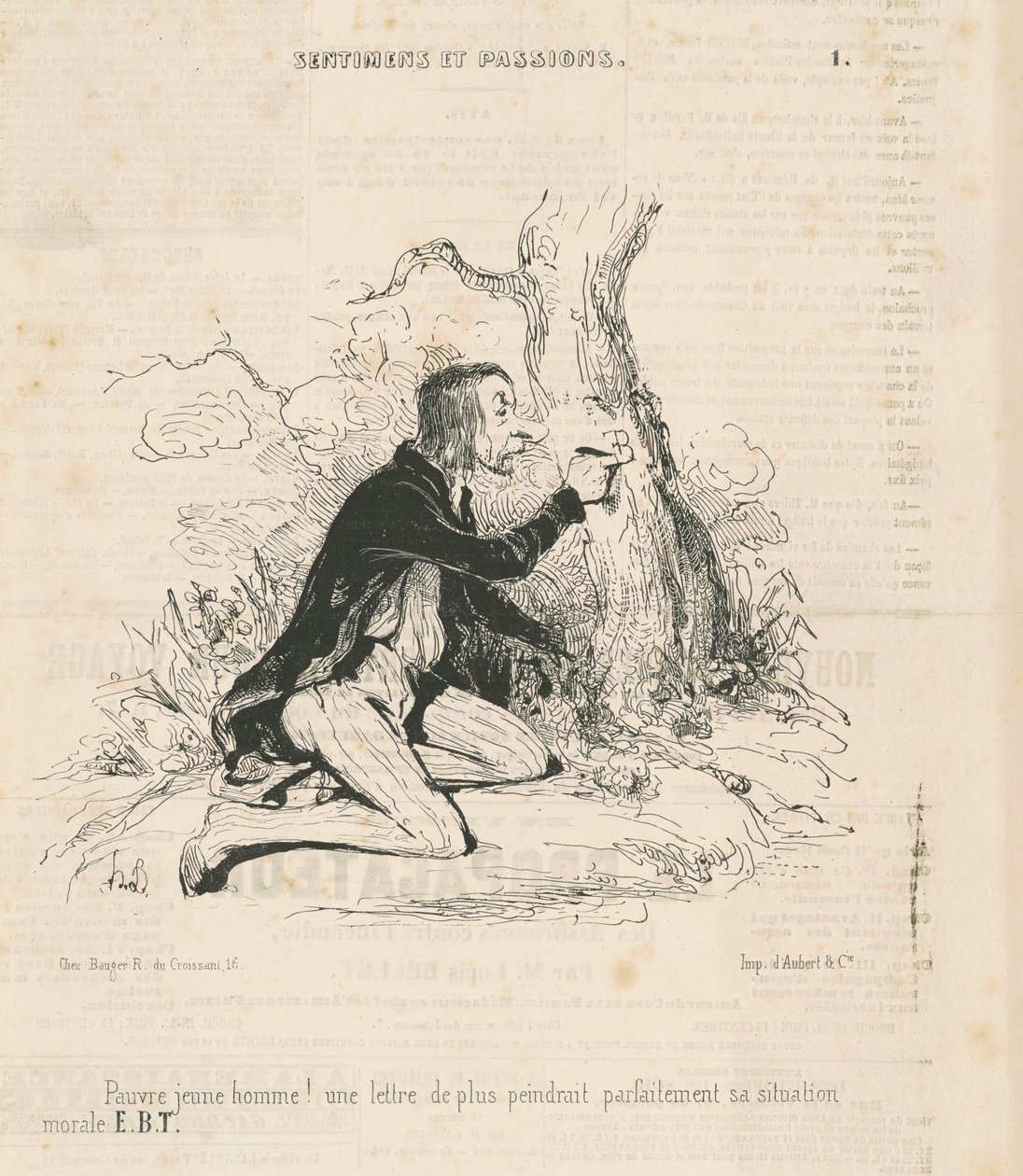 Stakkels unge mand! af Honoré Daumier