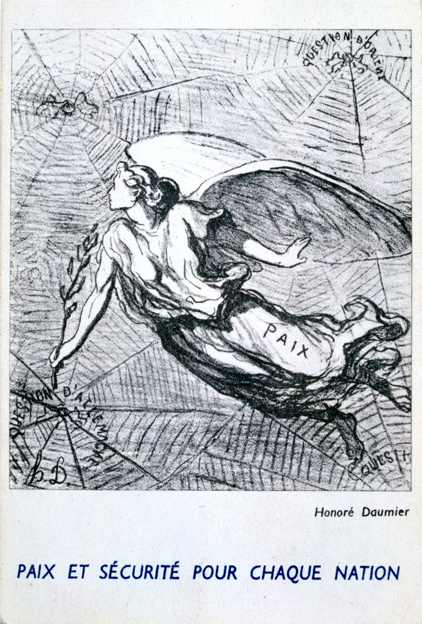 Fred og sikkerhed for hver nation af Honoré Daumier