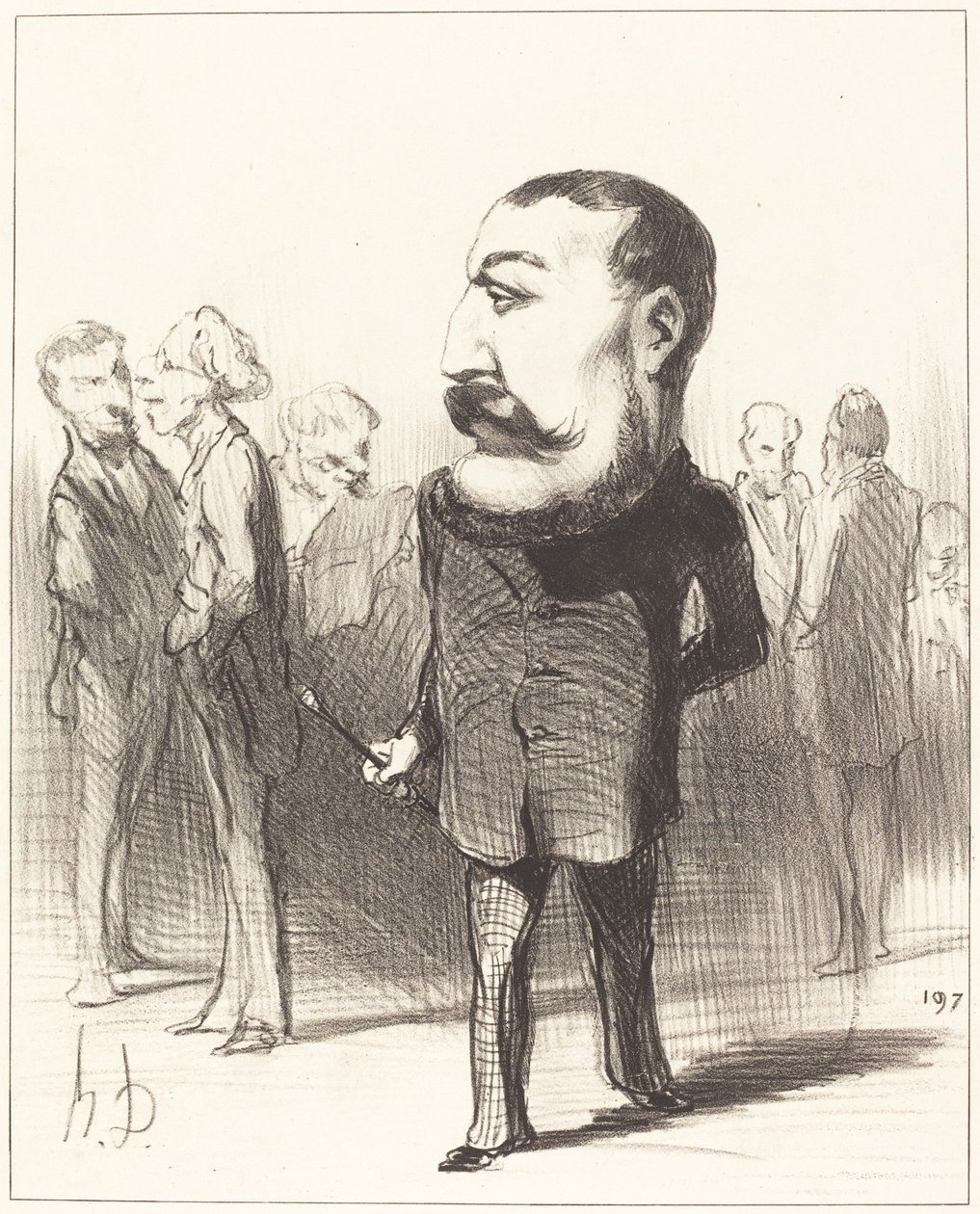 Pierre-Napoleon Bonaparte af Honoré Daumier