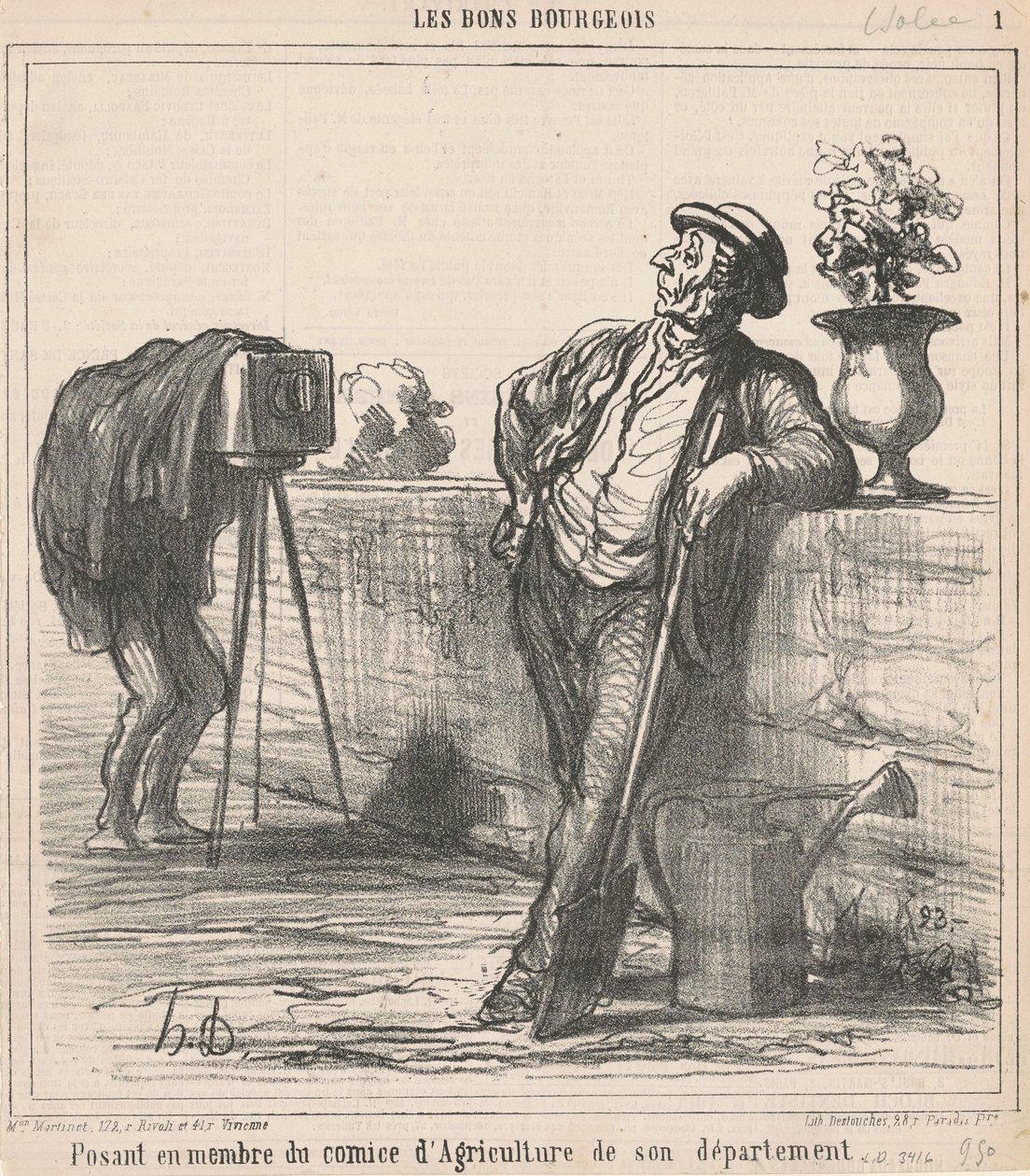 Stiller op som medlem af landbrugsudvalget... af Honoré Daumier