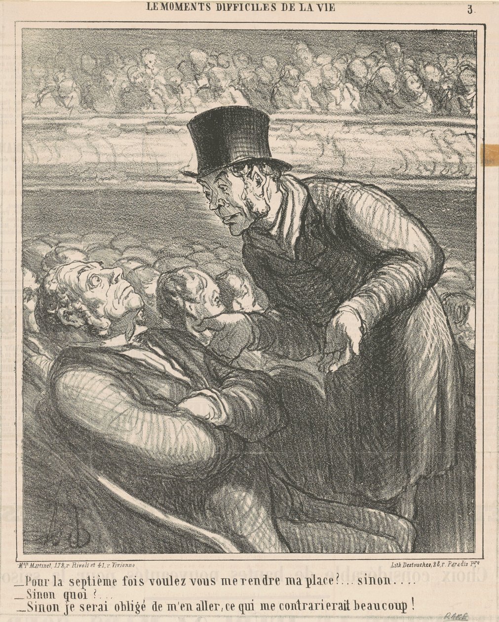 For syvende gang vil du give mig tilbage... af Honoré Daumier